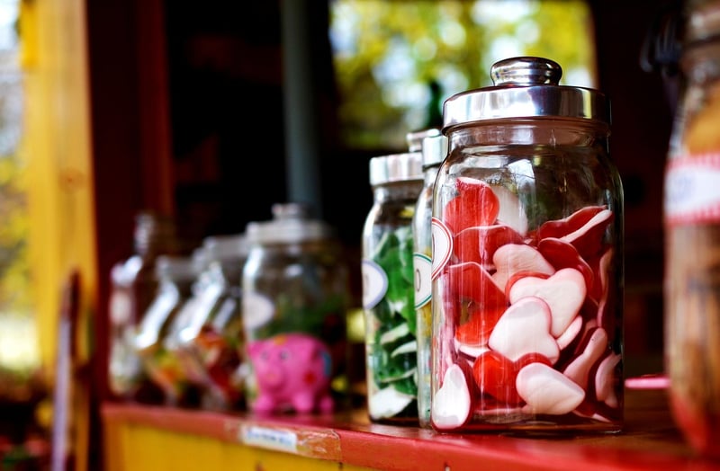 Assorted candies